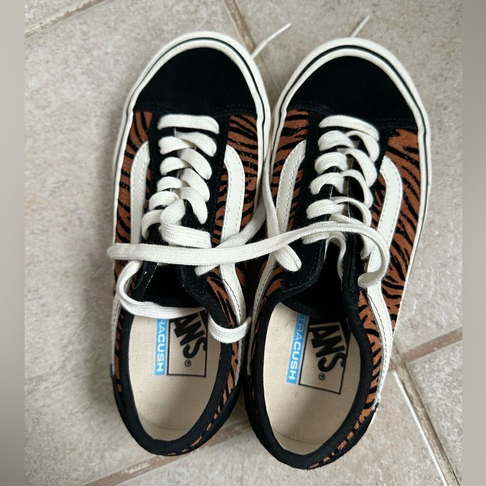 Vans Style 36 Decon Sf Animal Stripes Black Marshmallow size 3.5 men 5 women - Picture 5 of 6